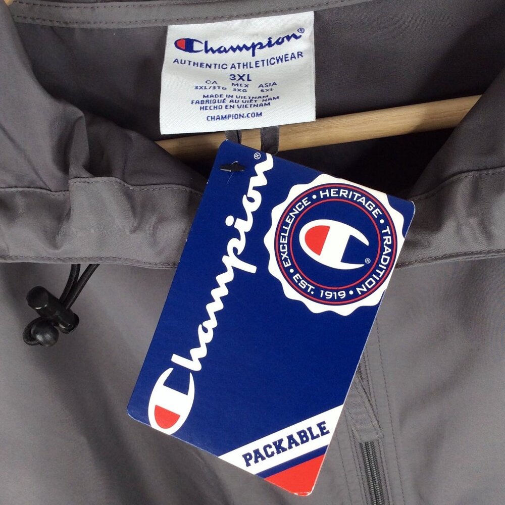 NWT‎ Champion 3XL Pierce College Raiders Hooded 1/4 Zip Pullover Jacket WA - Picture 6 of 6